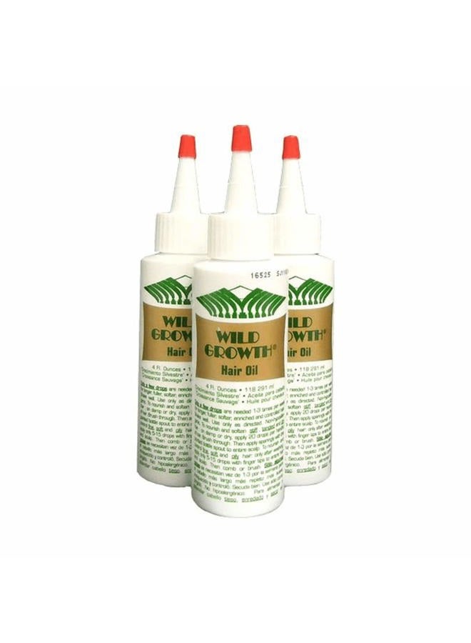 Wild Growth Hair Oil 3pcs x 4oz - Image 1