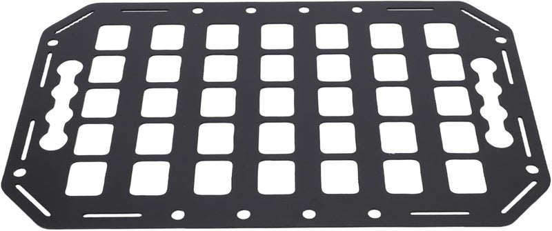 Asixxsix Truck Bed Molle Panel, 15x9.25inch Aluminum Material with Many Hanging Holes, Cargo Organizer Storage Rack with L Track for Cars SUVs Pickup Trucks RVs - Image 5