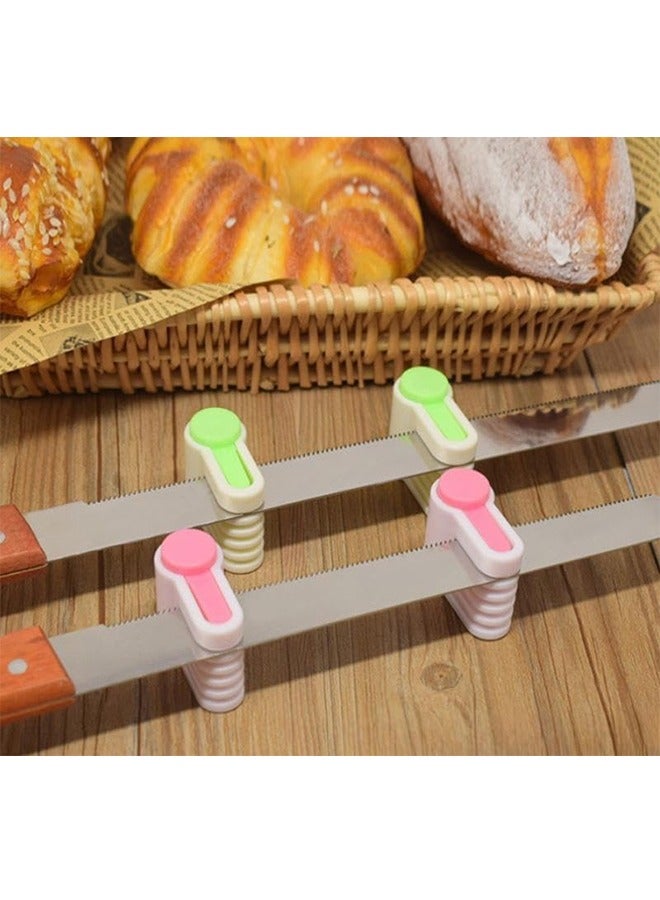 4Pcs DIY Cake Slicer, Stratification Auxiliary, Bread Slice, Toast Cut, 5 Layers Leveler Slicer, Bread Cake Segmentation, Toast Slice Layered Auxiliary Divider, Kitchen Fixator Tool - Image 2