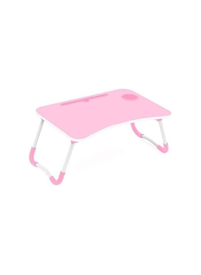 Portable Folding Laptop Desk Adjustable Study Table Notebook Desktop Standing Mobile Lazy Lap Tray For Bed Reading Pink - Image 3