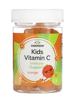 SWANSON Kids Vitamin C, Orange, 60 Gummies 