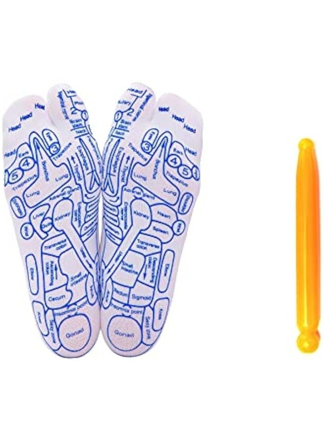 Generic Acupressure Pen and Reflexology Socks for Men, Foot Pain Relief and Massage Remedy - Image 1