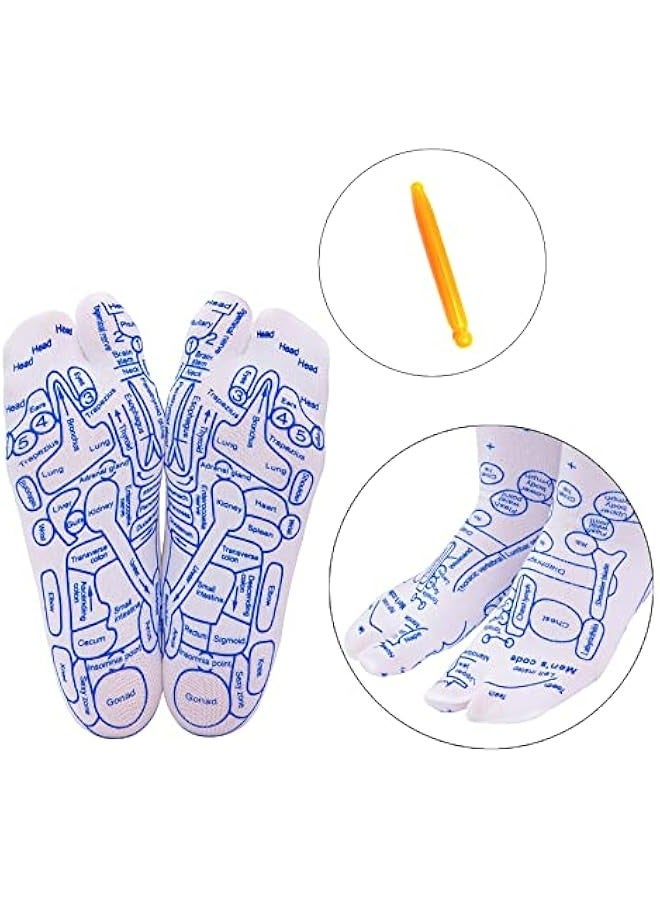 Generic Acupressure Pen and Reflexology Socks for Men, Foot Pain Relief and Massage Remedy - Image 2