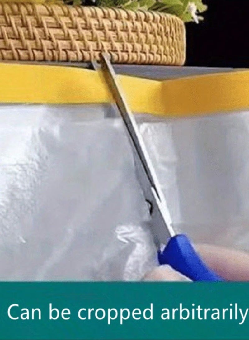 GMORO 2Roll Reusable Furniture Dust Cover Roll with Adhesive Tape (Length) 2000* (Width) 110 Cm - Image 5