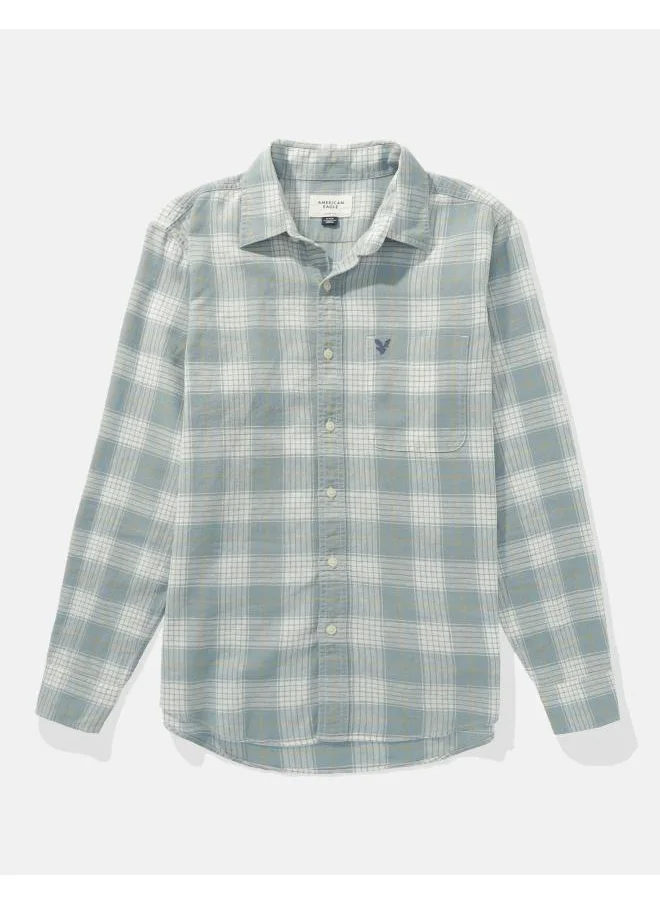 American Eagle Checked Slim Fit Shirt