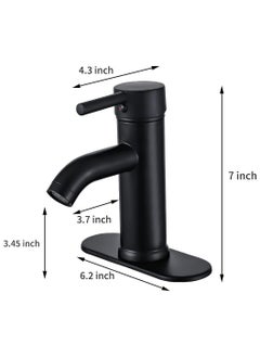 Black Bathroom Faucet Stainless Steel Basin Mixer Bathroom Accessories Black Tap Sink Basin Mixer Tap - pzsku/ZAE24647431B485C87E89Z/45/_/1702376725/11bdcd56-2893-4481-9200-5571f6bdb374