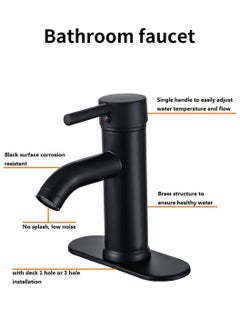 Black Bathroom Faucet Stainless Steel Basin Mixer Bathroom Accessories Black Tap Sink Basin Mixer Tap - pzsku/ZAE24647431B485C87E89Z/45/_/1702376725/3d4225e0-d43b-4429-8ad2-bc8337b37097