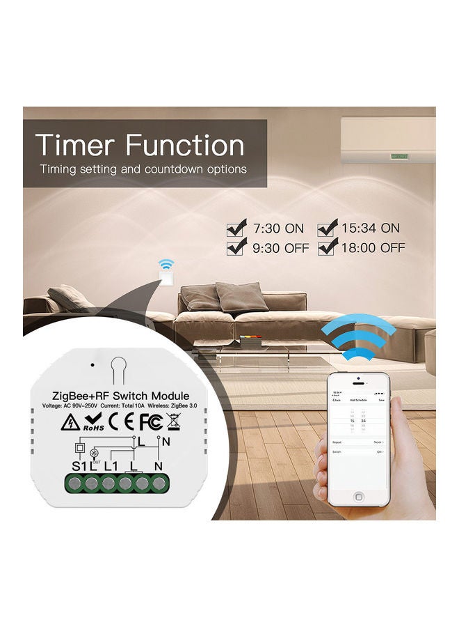 NIBEMINENT ZigBee And RF Switch Module White - Image 2