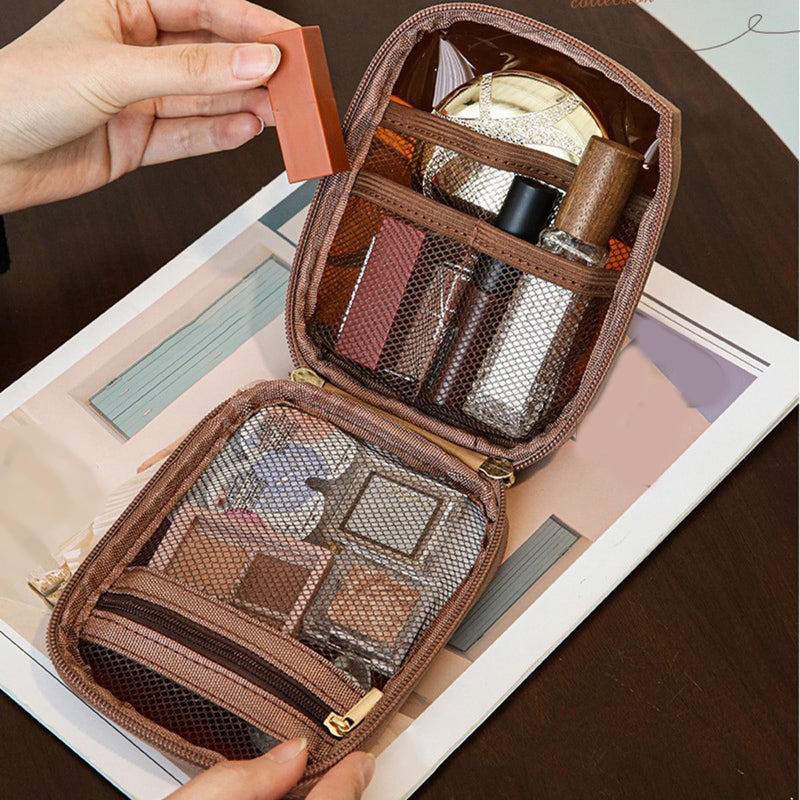 Travel Toiletry Bag Portable Sturdy Pouch With Multiple Compartments For Organized Storage Wash Bag - Image 5