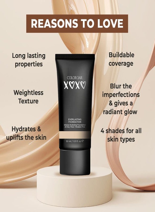 Colorbar XOXO Everlasting Medium Full Radiant All Skin Foundation Lotion, Sand-30 Ml - Image 5