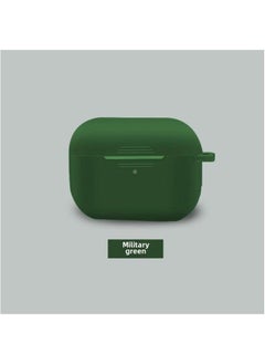 Protective Case For Airpods Pro Apple Third Generation Airpodspro2 Wireless Headset Silicone Case-Color:5743C Army Green-Applicable Model:Airpods Pro2 (one-piece Model With Ears And No Dust Plug)