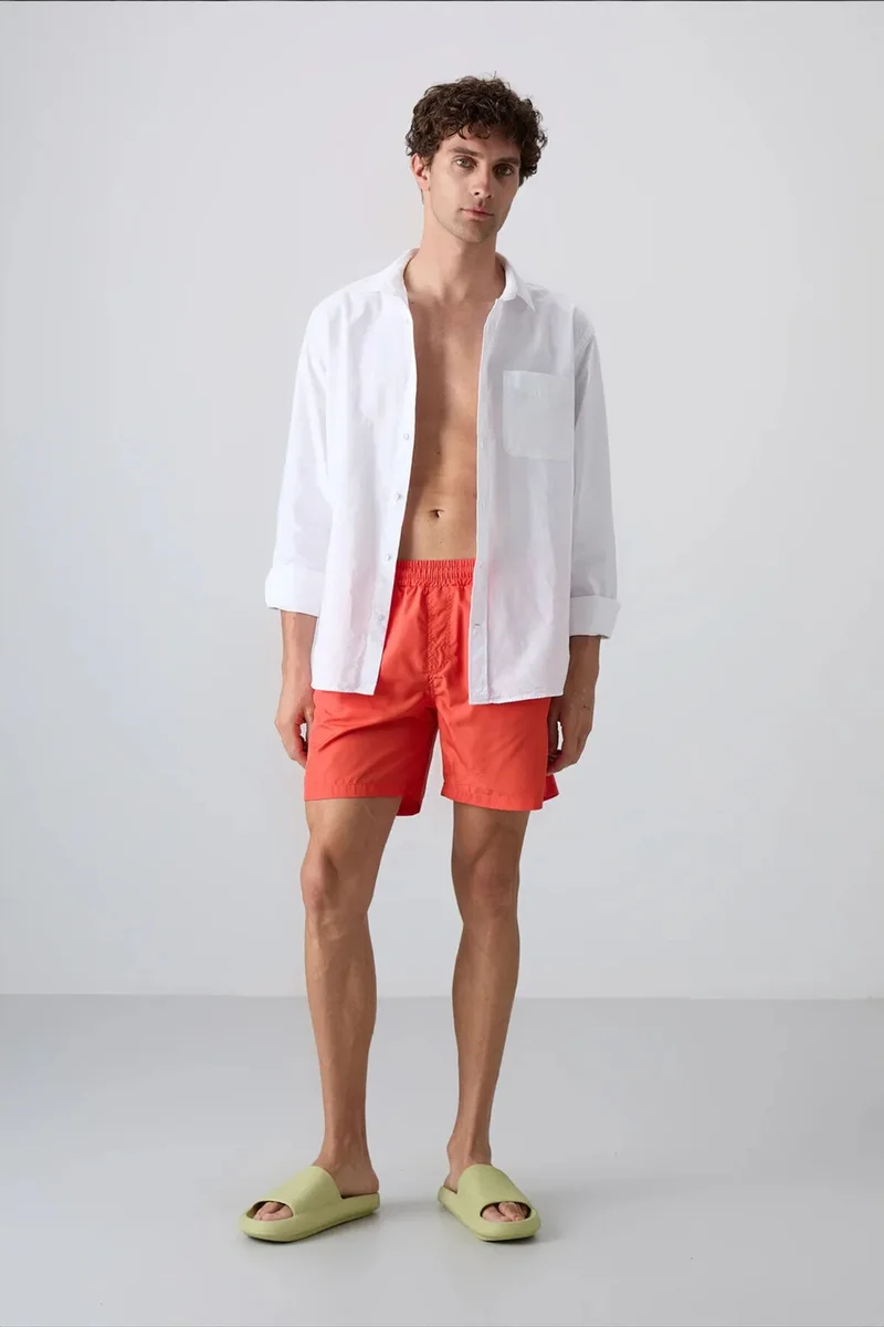 Tommylife Multicolor TOMMY Men's Mid Waist Swim Shorts for Men | Best Price UAE