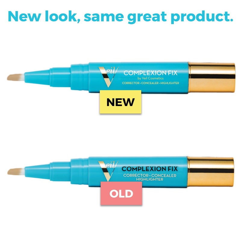 Veil Cosmetics - Complexion Fix Concealer - Liquid Concealer for Under Eye + Dark Circles - Highlight, Contour, Correct - Anti-Aging - Vegan Makeup Pen - Hydrating Lightweight (3N Medium Neutral) - Image 2