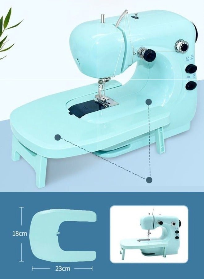 Mini Sewing Machine,Electric Sewing Machine With Expansion Board,Fast Stitch Suitable For Clothes,Cutains,Jeans,DIY Home Travel Blue - Image 3