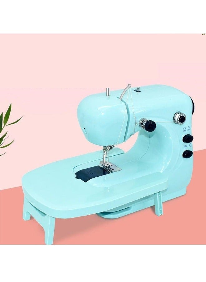 Mini Sewing Machine,Electric Sewing Machine With Expansion Board,Fast Stitch Suitable For Clothes,Cutains,Jeans,DIY Home Travel Blue - Image 5