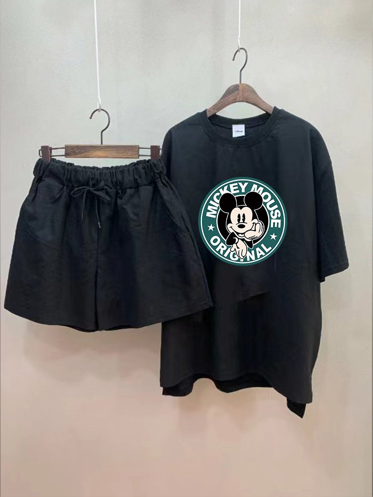 2024 Summer Womens Casual Chic Sportswear Set Black  - Image 1