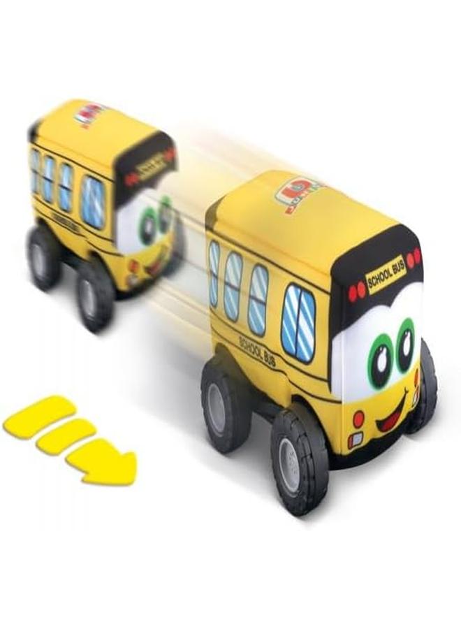 بي بي جونيور لعبة حافلة المدرسة ماي فيرست سوفت كار باللون الأصفر - Image 3