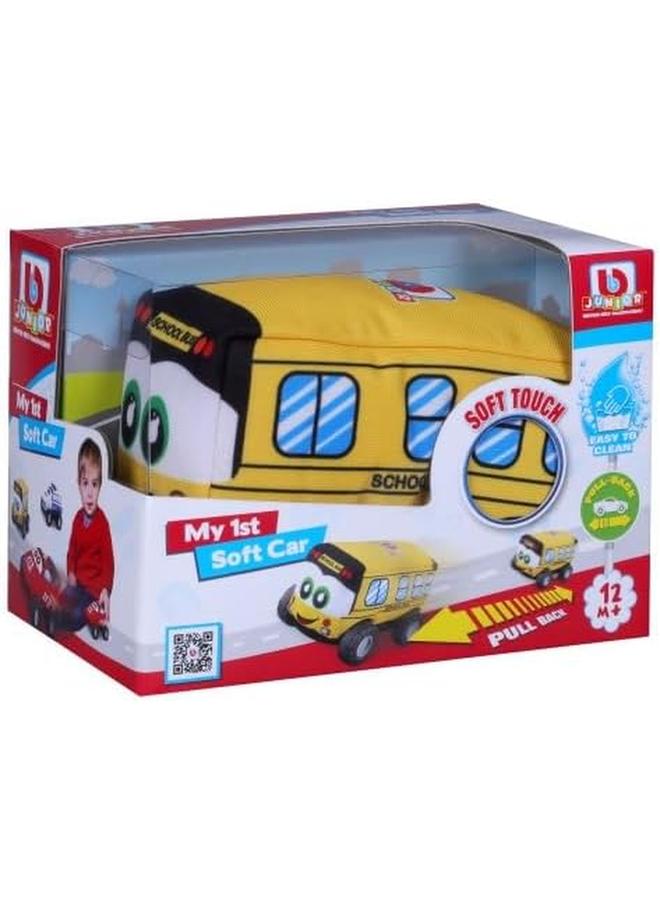 بي بي جونيور لعبة حافلة المدرسة ماي فيرست سوفت كار باللون الأصفر - Image 4