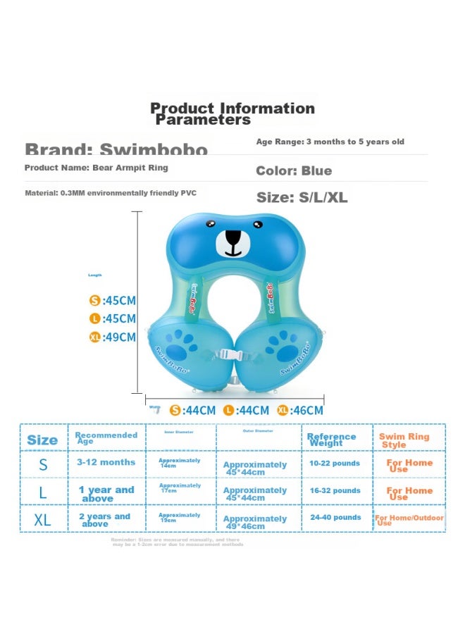 Kingpou Children's Swim Ring, Baby Armpit Ring, Infant Swim Ring, Kids Water Play Armpit Ring, Bath Swim Ring Bo1022l - Image 2