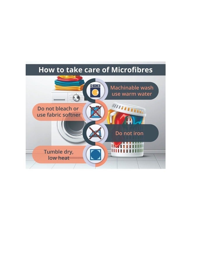 بروماس ملاءة جاهزة من الألياف الدقيقة المخططة - مفردة 90 × 190 سم - Image 5