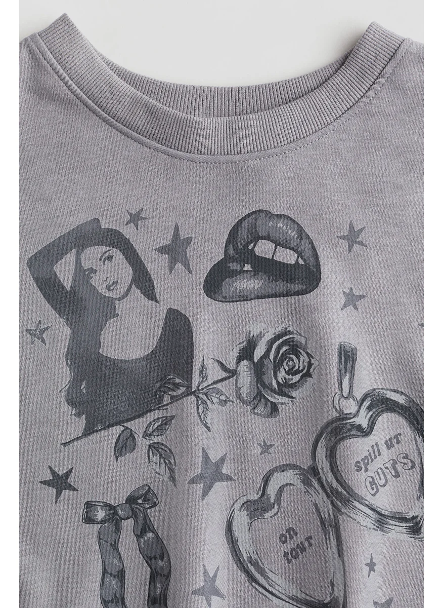 اتش اند ام Printed Sweatshirt