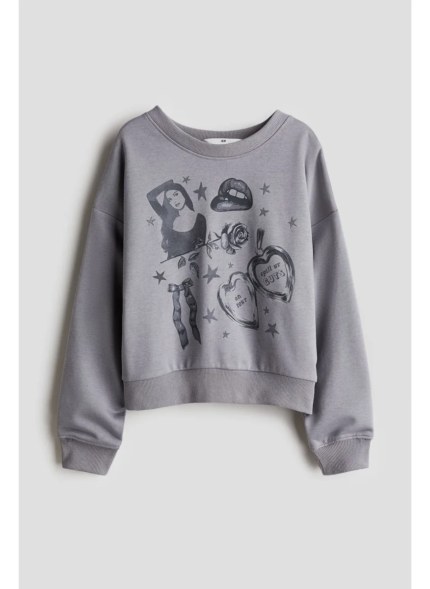اتش اند ام Printed Sweatshirt