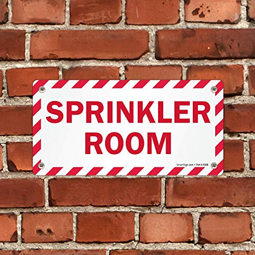 SmartSign - LB-1516-AL-05x10 "Sprinkler Room" Sign | 5" x 10" Aluminum - Image 4