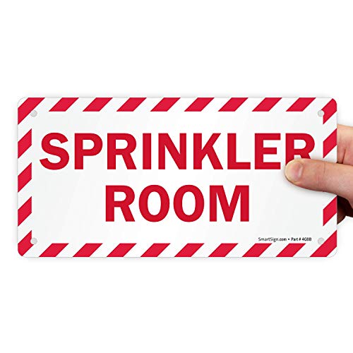 SmartSign - LB-1516-AL-05x10 "Sprinkler Room" Sign | 5" x 10" Aluminum - Image 1