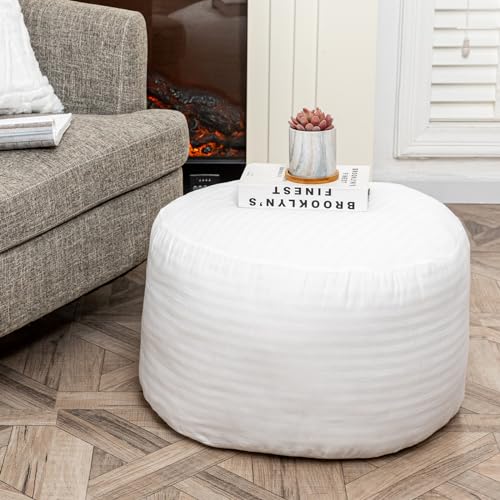 Asuprui Pouf Filler Pouf Stuffing Ottoman Foot Rest Insert Pouf Insert 20" Dx12 H in Chair Filler Footstool Filling Round Ottoman Filling Floor Poof Stuff Pouf Ottoman Filler - Image 2