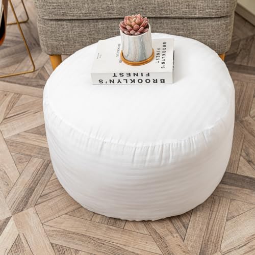 Asuprui Pouf Filler Pouf Stuffing Ottoman Foot Rest Insert Pouf Insert 20" Dx12 H in Chair Filler Footstool Filling Round Ottoman Filling Floor Poof Stuff Pouf Ottoman Filler - Image 3