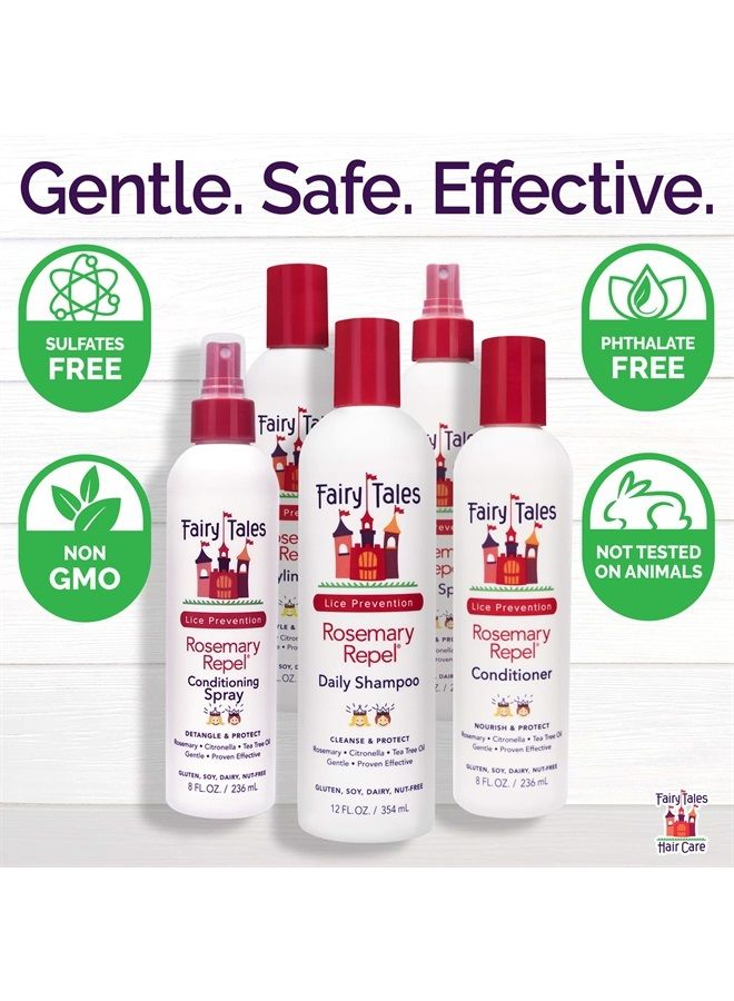 Fairy Tales شامبو روزماري لطرد القمل - شامبو يومي للأطفال للوقاية من القمل - 32 أونصة - عبوتين - Image 5