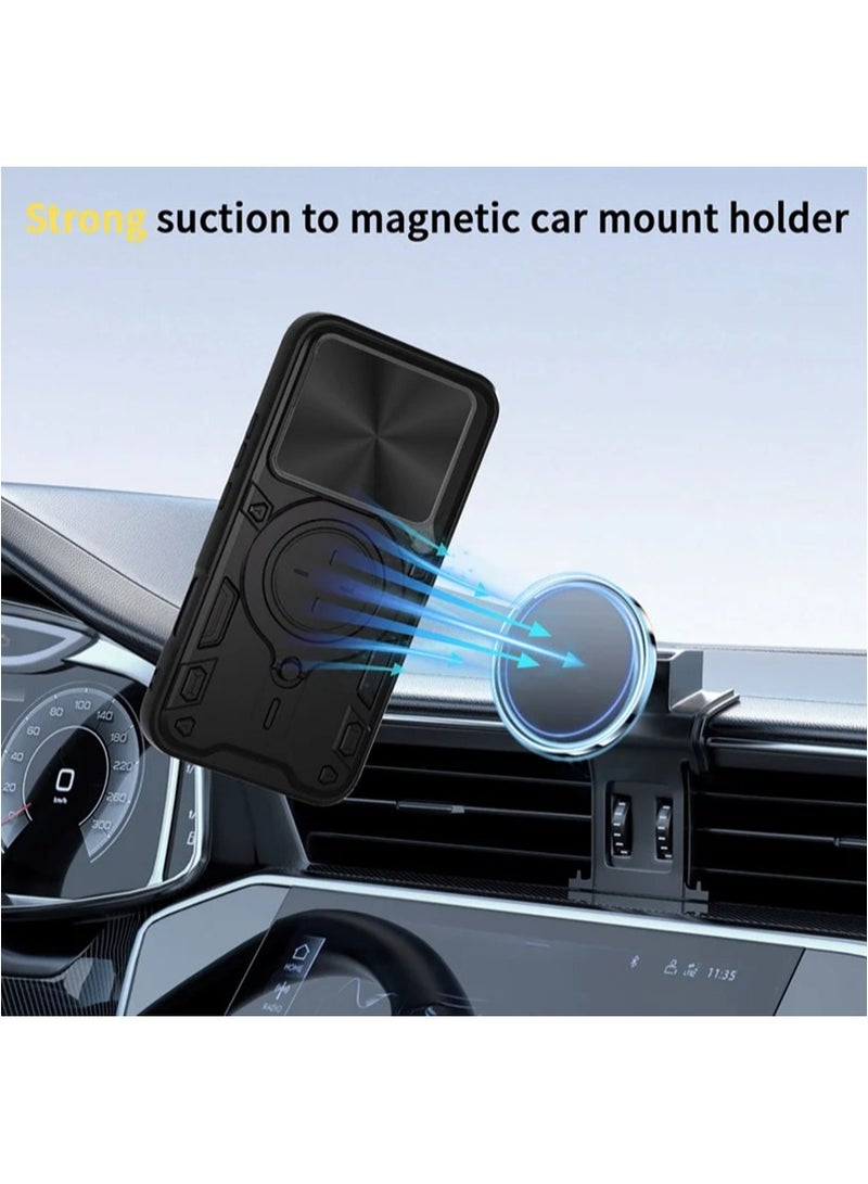 Compatible with Honor 400 Lite Case.with Slide Camera Lens Cover Compatible with Honor 400 Lite Case (Black） - Image 3