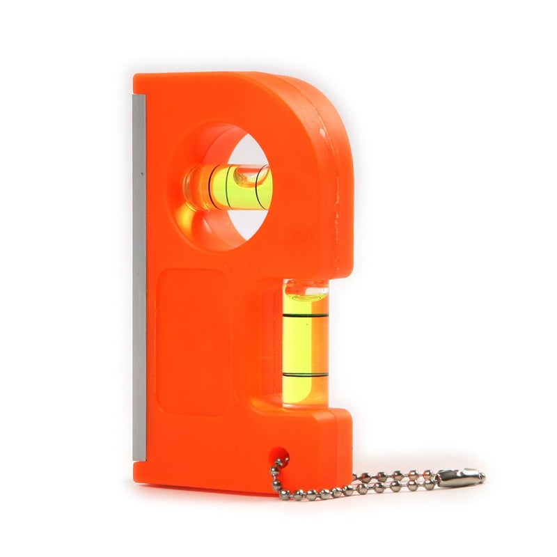 Red Mini Pocket Level with Clip and Hanging Chain for DIY Surveying Ceiling Installation - Image 4