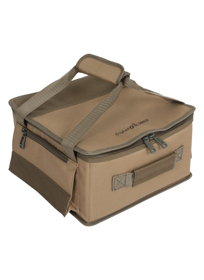 AL SANIDI Al-Khair bag for trips, Camping bag, Kaki, Size 33*32*18Cm  - Image 1