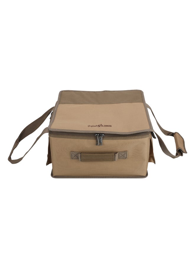 AL SANIDI Al-Khair bag for trips, Camping bag, Kaki, Size 33*32*18Cm  - Image 3