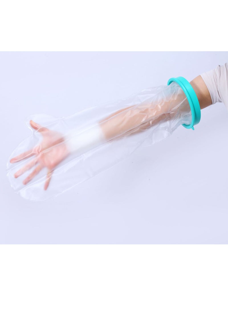 EFUMKE Waterproof Arm Cast Cover for Shower Adult Long Full Protector Cover Soft Comfortable Watertight Seal to Keep Wounds Dry Bath Bandage Broken Hand Wrist Finger Elbow No Mark on Skin Reusable - Image 1