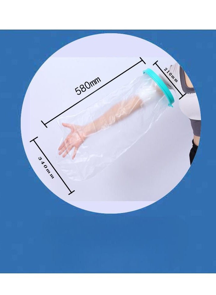 EFUMKE Waterproof Arm Cast Cover for Shower Adult Long Full Protector Cover Soft Comfortable Watertight Seal to Keep Wounds Dry Bath Bandage Broken Hand Wrist Finger Elbow No Mark on Skin Reusable - Image 2