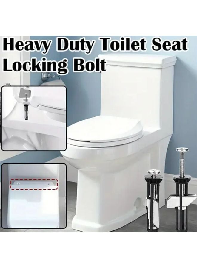 Universal Toilet Seat Fastener Bolt Kit 4pcs Replacement Screws And Nut Set - Image 5
