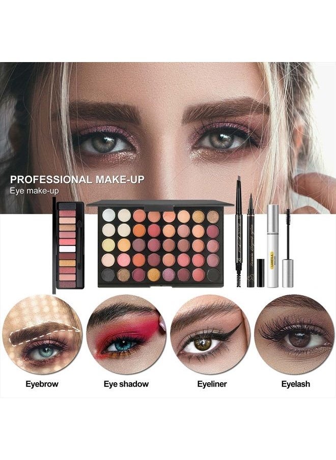 MISS ROSE M - All In One Makeup Kit, Makeup Kit for Women Full Kit,Multipurpose Women's Makeup Sets,Beginners and Professionals Alike,Easy to Carry (Black) - Image 1