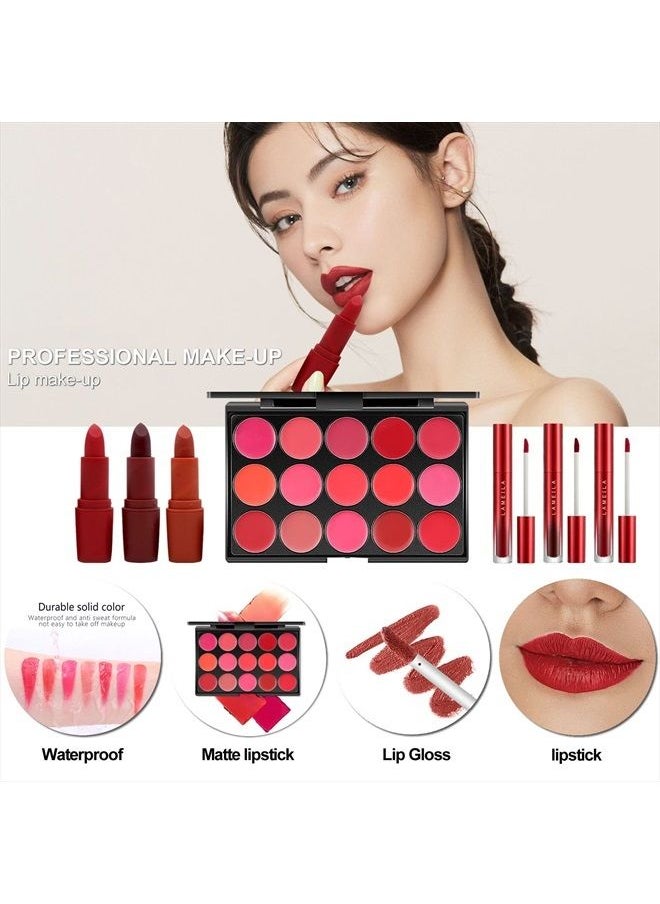 MISS ROSE M - All In One Makeup Kit, Makeup Kit for Women Full Kit,Multipurpose Women's Makeup Sets,Beginners and Professionals Alike,Easy to Carry (Black) - Image 1