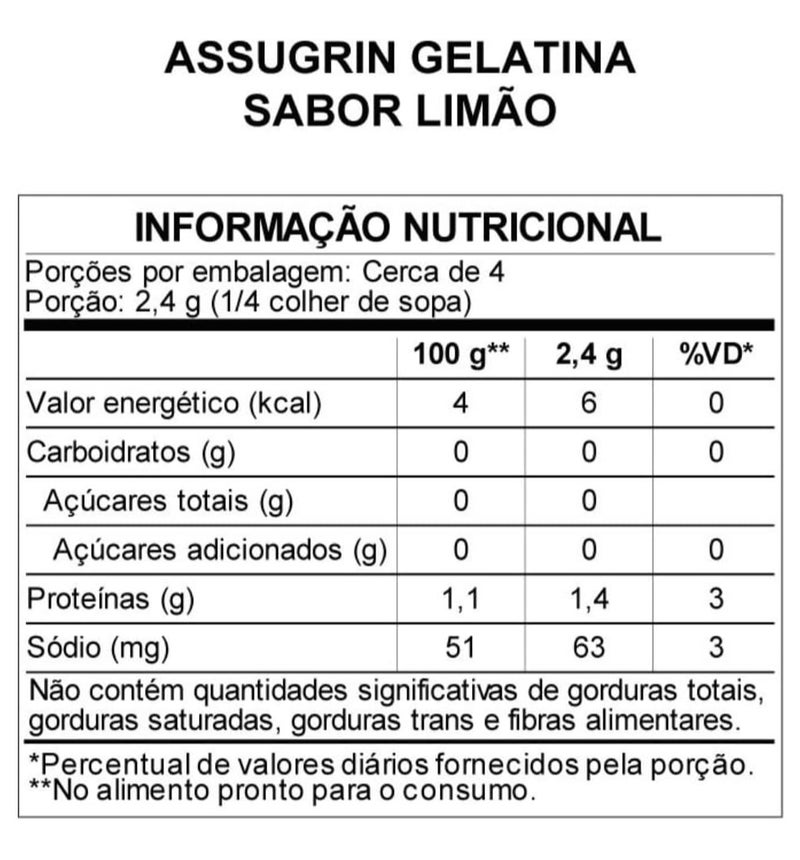 Assugrin Diet Gelatin Jelly Lemon - Image 2