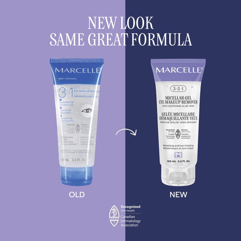 Marcelle 3-in-1 Micellar Gel Eye Makeup Remover, Hypoallergenic and Fragrance-Free, 3.3 fl oz - Image 2