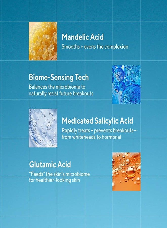 Murad Biome-Balancing Acne Treatment - Salicylic, Mandelic, and Glutamic Acid Serum for Clearing and Preventing Breakouts, Decongesting Pores, and Balancing Skin Microbiome - 1.0 Fl Oz - Image 5