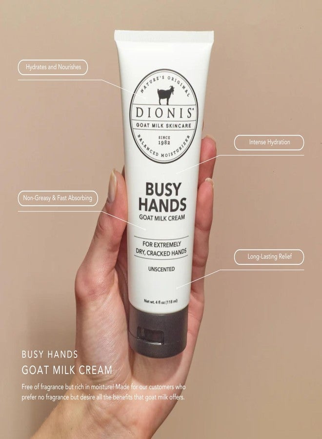 Dionis Goat Milk Busy Hands Cream 4 oz (Pack of 1) - Image 2