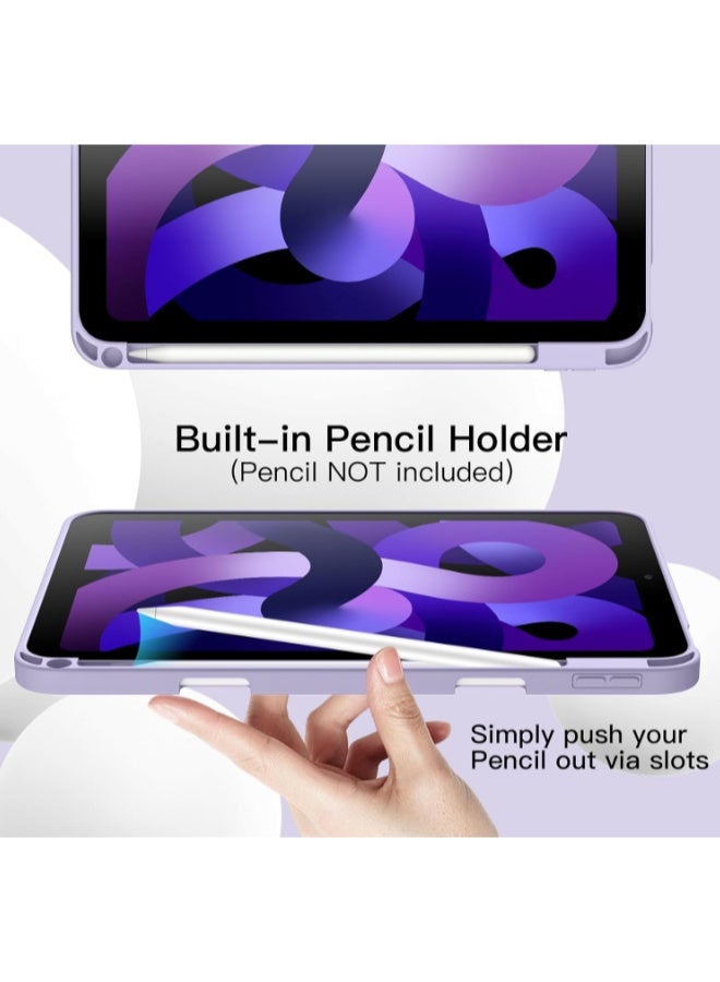 VR Creative Smart Case for iPad Air 11-inch M4/M3/M2 (2026/2025/2024) & 10.9 Inch iPad Air 5/4 (2022/2020 5th/4th Generation) – with Pencil Holder, Slim Tablet Cover with Soft TPU Back, Auto Wake/Sleep (Purple) - Image 5