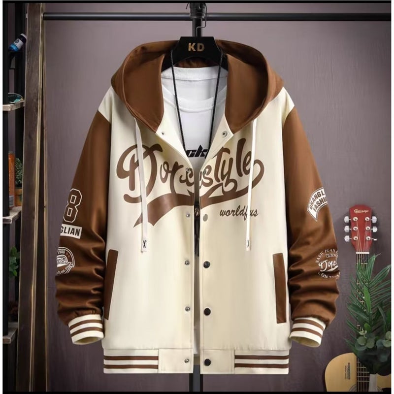 Sweater Cardigan Jacket Men'S Plus Size Short-Sleeved Suit Youth Sports Junior High School Students Handsome Men'S Clothing - Image 1