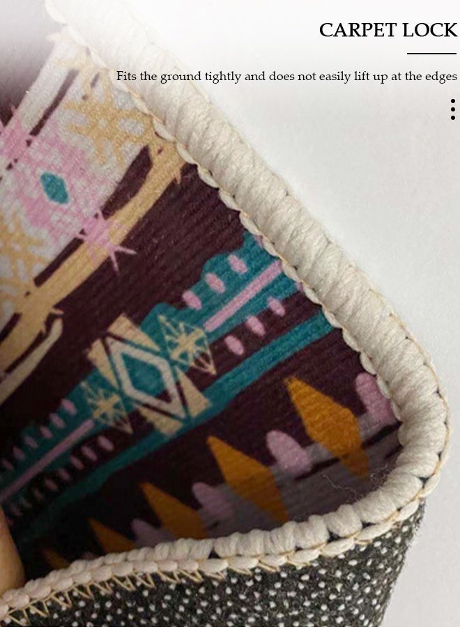 DUNISO Set of 2 Non-Slip Kitchen Rugs and Mats Anti-Fatigue Hallway Kitchen Runner Rug Set Backing Floor Mat for Kitchen Laundry Bathroom Office 40*60cm&40*120cm - Image 4