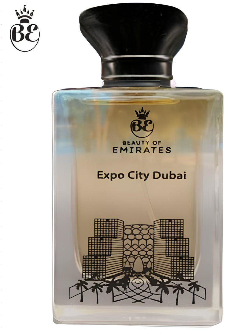 جمال الإمارات – عطر إكسبو الإمارات | جمال المنزل الوسيط | عطر فاخر يدوم طويلاً للجنسين | زجاجة عطر ميستير - 80 مل.  - Image 1