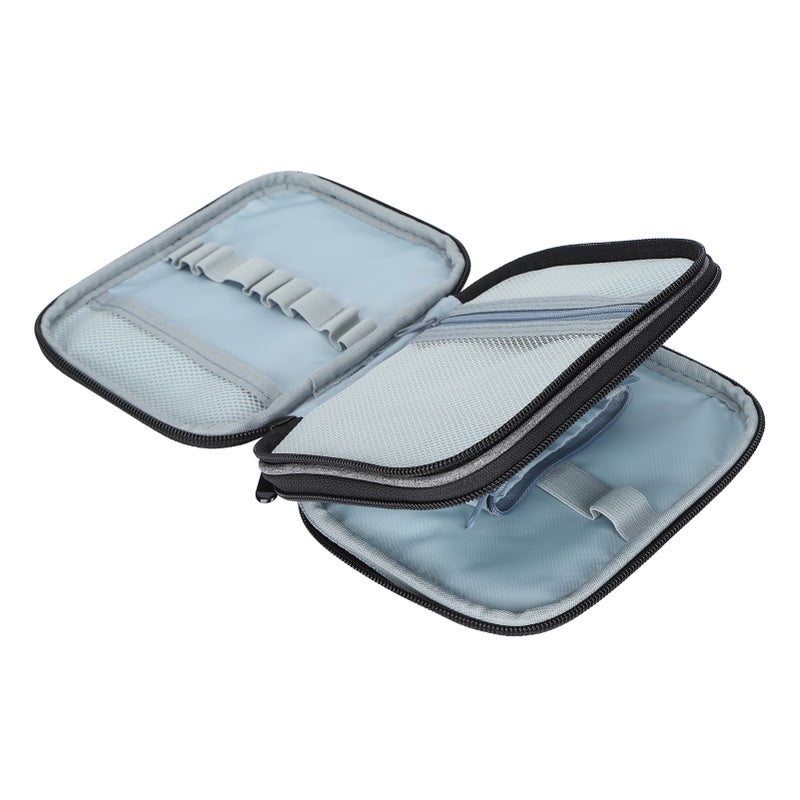 Crochet Hooks Storage Bag Gray 2‑Layer 600D Oxford Fabric Knitting Needles Organizer - Image 3