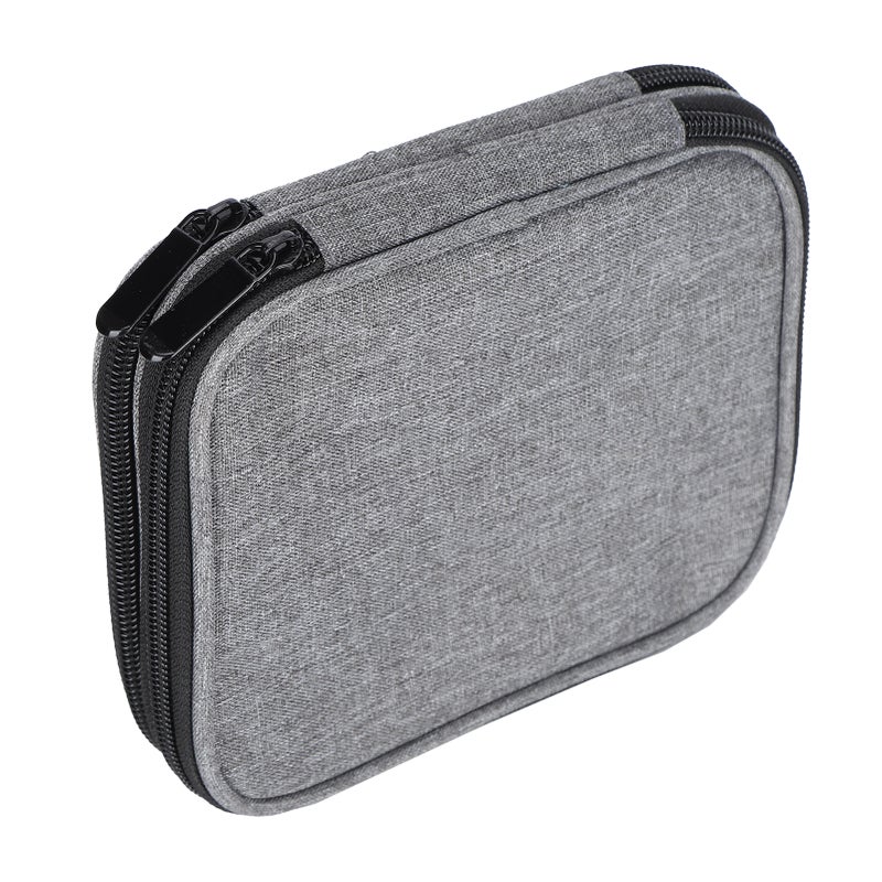Crochet Hooks Storage Bag Gray 2‑Layer 600D Oxford Fabric Knitting Needles Organizer - Image 2